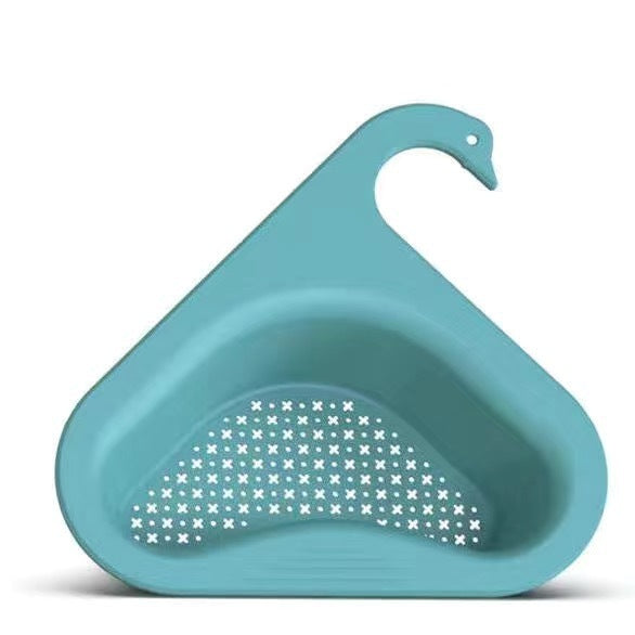 Swan | Sink Hanging Drain Basket | Dry and Wet Separation | Keeps Fruit Fresh | Space-Saving Kitchen Organizer -