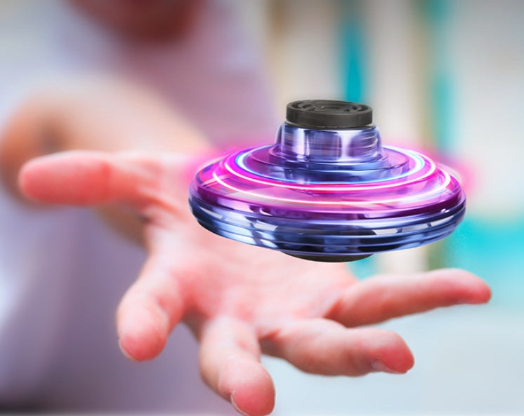 Gufo | Fingertip Gyro Drone | LED UFO Spinner | Safe for Beginners | Kids Fun -