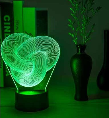 LumaGlow | 3D LED Night Light | Touch RGB Colorful | Soothing Sleep Ambience | Colorful Acrylic | Ideal Gift -