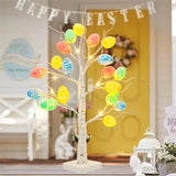 LumiTree | Easter Birch Tree | 24 LED Lights | Adjustable Branches | 60cm Tabletop | Vibrant Easter Decor -