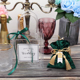 Velvet Bliss|Wedding Velvet Bag|Velvet Gift Bag|Candy Gift Box Packaging|Wine Red Gold Rope|Tote Included -