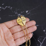 Good Friend | Bracelet | Love Heart Motif | Unisex Zinc Alloy | Gold and Silver | Expresses Friendship and Style -