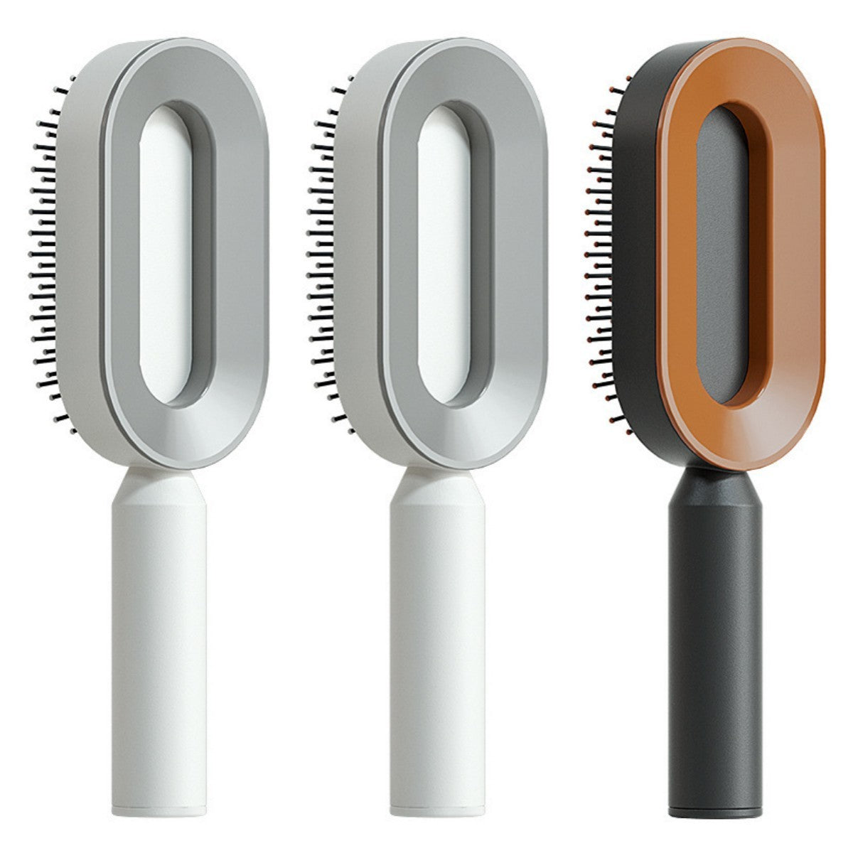 Self-Cleaning Hair Brush for Women | One-Click Cleaning Detangling Comb | 3D Air Cushion Scalp Massage Brush | Anti-Static, No-Pull Hairbrush | Pain-Free Detangling for All Hair Types | Optional Wall-Mounted Storage - Health & Beauty > Personal Care > Hair Care > Hair Styling Tools > Combs & Brushes > Paddle Hairbrushes