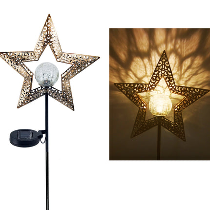 LED Solar Flame Light Metal LED Garden Light Flame Effect Lamp Waterproof Outdoor Lights Landscape Lights Solar Decorative Light