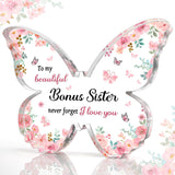 Butterfly Keepsakes | Acrylic Keepsake | Butterfly Shape | Purple Wing Pattern | Perfect Mother's Day Gift For Mom -