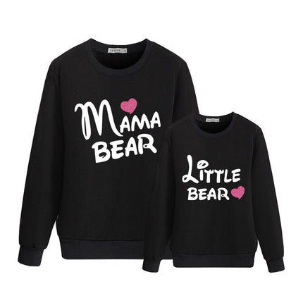 Autumn And Winter Letters Love Printed Parent-child Sweater