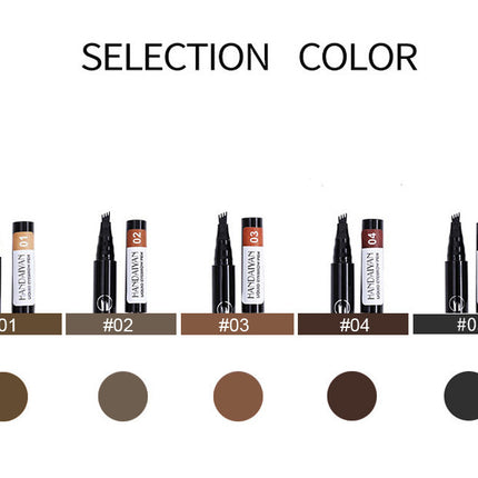 Four-head Eyebrow Pencil Liquid Eyebrow Pencil Tattoo Eyebrow Pencil Eyebrow Pencil 4-head Eyebrow Pencil Four-jaw Eyebrow Pencil
