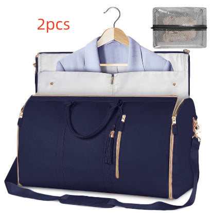 Large Capacity Travel Duffle Bag for Women | Waterproof Foldable Suit Bag & Handbag | PU Material | Dry-Wet Separation | Lightweight Weekend Tote | Outdoor Sports & Travel Carry Bag - Luggage & Bags > Duffel Bags