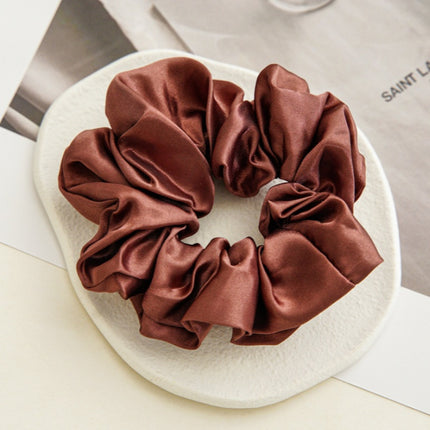 Satin Cloth Large Intestine Circle Hair Tie Set Solid Color