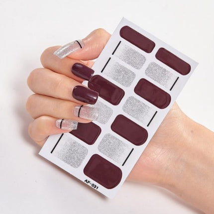 Nail Stickers, Nail Polish Glue, Full Nail Stickers