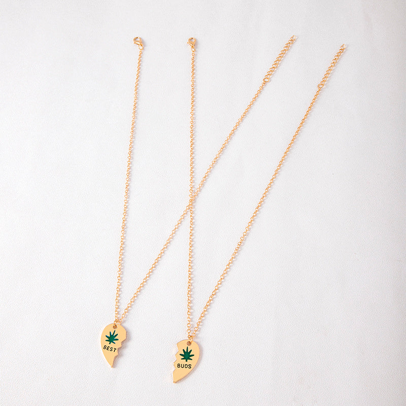 Leaves Best Friend | Heart Necklace | Eco Steel | Durable Wear | Silver Gold | Gift -