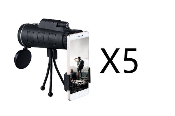 Universal | Monocular Telescope | 40x60 Magnification | Compass and Phone Clip Tripod | Portable Outdoor Viewing -