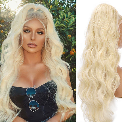 Wig Big Wave Drawstring Ponytail Matte High Temperature Silk Chemical Fiber Wig