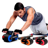 PeakFlex | Double Wheel Ab Roller | Dual Wheel Design | Comfort Grip Handle | Strengthens Abs And Core At Home -