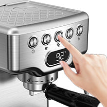 Geek Chef | Espresso Machine | 20 Bar | Milk Frother | Stainless | Cafe Quality Espresso -