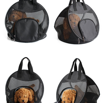 Portable breathable handbag for pets