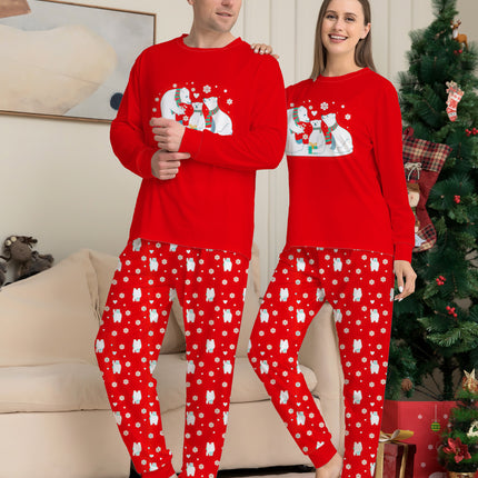 Christmas Family Pajamas Matching Sets Christmas Sleepwear Parent-Child Pjs Outfit For Christmas Holiday Xmas Party