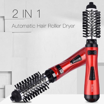 Professional Hair Dryer Rotary Brush Machine 2 in 1 Multifunction Hair Curler Curling Iron Wand Styling Tools
