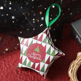 JollyNest | Christmas Gift Boxes | Star Shaped Box | Non Toxic Paper | 12 cm | Festive Decor and Gifts -