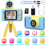 KidVue | Kids Digital Camera | Flip Lens | 32GB Card Included | Blue | Easy Kid Photos And Videos Anywhere -