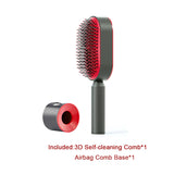 Self-Cleaning Hair Brush for Women | One-Click Cleaning Detangling Comb | 3D Air Cushion Scalp Massage Brush | Anti-Static, No-Pull Hairbrush | Pain-Free Detangling for All Hair Types | Optional Wall-Mounted Storage - Health & Beauty > Personal Care > Hair Care > Hair Styling Tools > Combs & Brushes > Paddle Hairbrushes