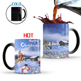 Merry Christmas | Color Changing Mug | Heat Activated | Color Reveal | Ideal Christmas Gift -