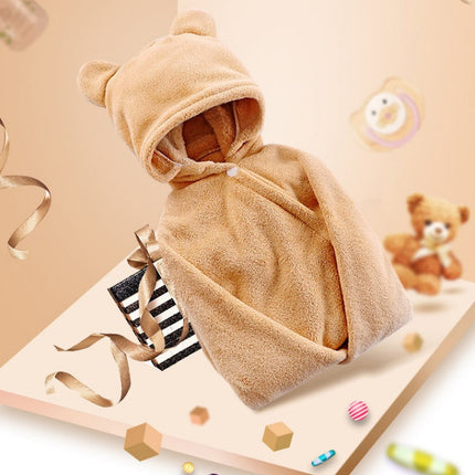 Cotton baby care hooded bath towel