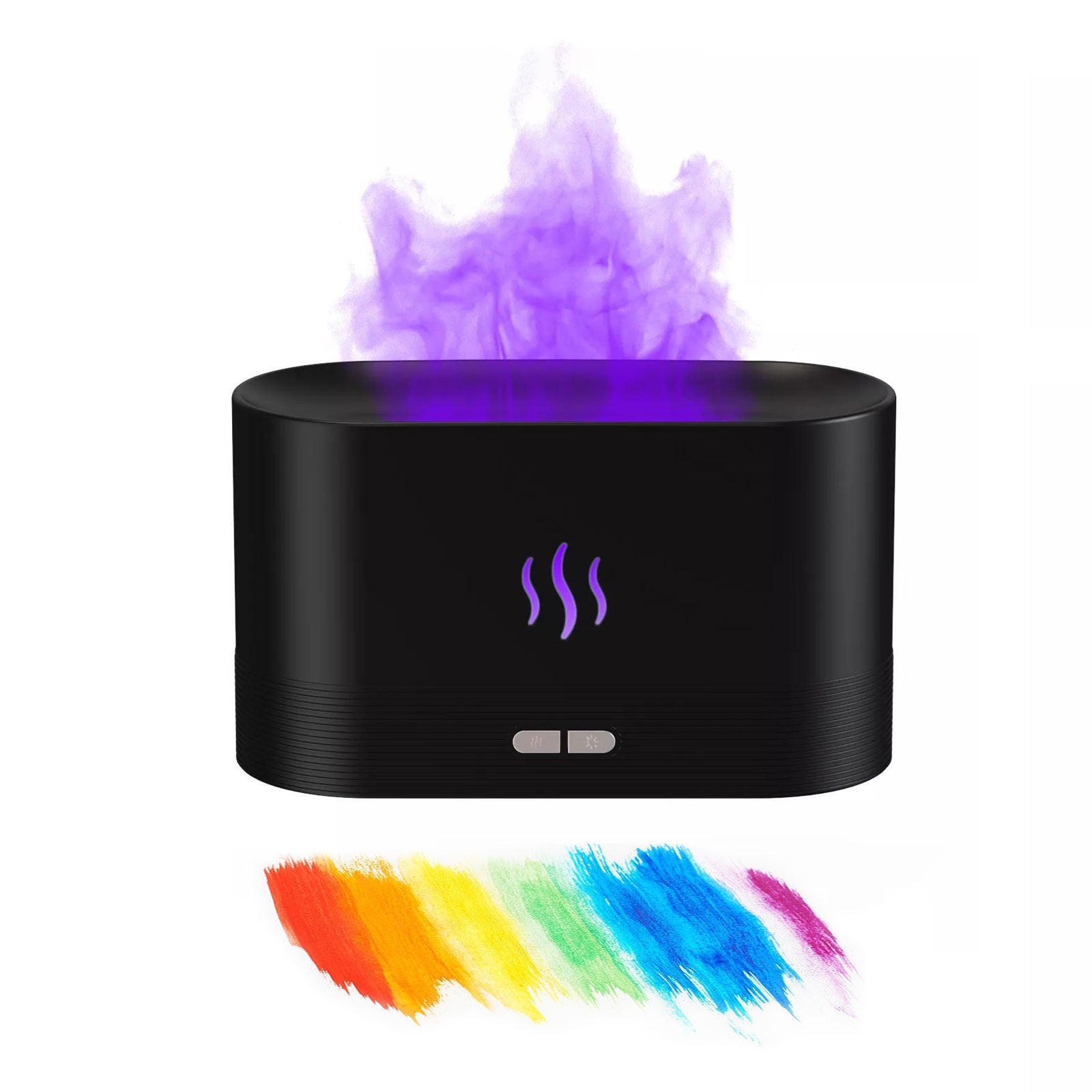 ZenFlame | Ultrasonic Humidifier | Usb Powered | Essential Oil Diffuser | Rgb Flame | Aromatherapy Night Light -