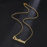 NameCraft | Name Pendant | Diy Name Pendant | Ideal Gift For Her | Gold 40+5cm, Rose Gold 40+5cm | Hypoallergenic Finish -