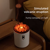 Volcanic Flame Aroma Essential Oil Diffuser USB Portable Jellyfish Air Humidifier Night Light Lamp Fragrance Humidifier -