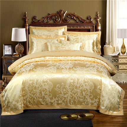 European Style Jacquard Cotton Embroidery Quilt Cover