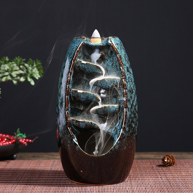 Multi-layers Ceramic Back flow Incense Burner