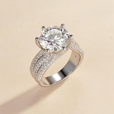Aurora | Moissanite Engagement Ring | 11mm Center Stone | D Color VVS1 | Size 5-9 | Elegant Bridal Gift -
