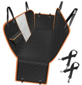 Dog Car Seat Cover with Mesh Window | Waterproof Hammock Protector for Back Seat | Non-Slip 600D Oxford Mat with Zippers & Safety Buckles | Fits All Cars & SUVs - Animals & Pet Supplies > Pet Supplies > Vehicle Pet Barriers > Backseat Barriers