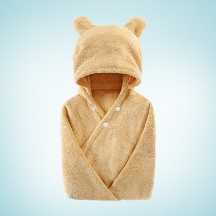 Cotton baby care hooded bath towel