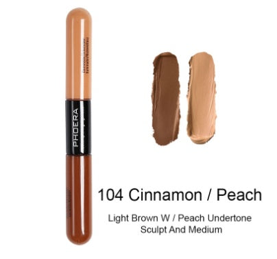 GlowPro | Concealer | Double Head | Brightens Skin Tone | 101 Taupe 102 Almond 105 Chestnut | Foundation Friendly -
