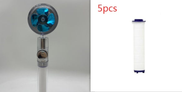 High-Pressure Water-Saving Shower Head | 360° Rotating Turbo Fan Spray Nozzle | ABS Pressurized Shower with Filter | Chrome Round Fixed Head - Hardware > Plumbing > Plumbing Fixture Hardware & Parts > Shower Parts > Shower Heads > Handheld Shower Heads