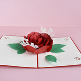 Mothers Day | 3D Card | Three Dimensional Rose | Handmade Paper Card | 15x20 cm Folded | Ideal Gift For Mothers Day -