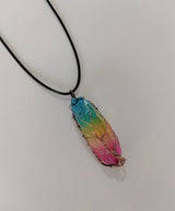 Stone Crystal Pillar Necklace | Tree of Life Pendant for Women | Natural Crystal Column Jewelry | Simple O-Chain with Extension | Rainbow Color Options | Fashion Healing Energy Necklace - Apparel & Accessories > Jewelry > Necklaces