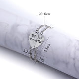 Good Friend | Bracelet | Love Heart Motif | Unisex Zinc Alloy | Gold and Silver | Expresses Friendship and Style -