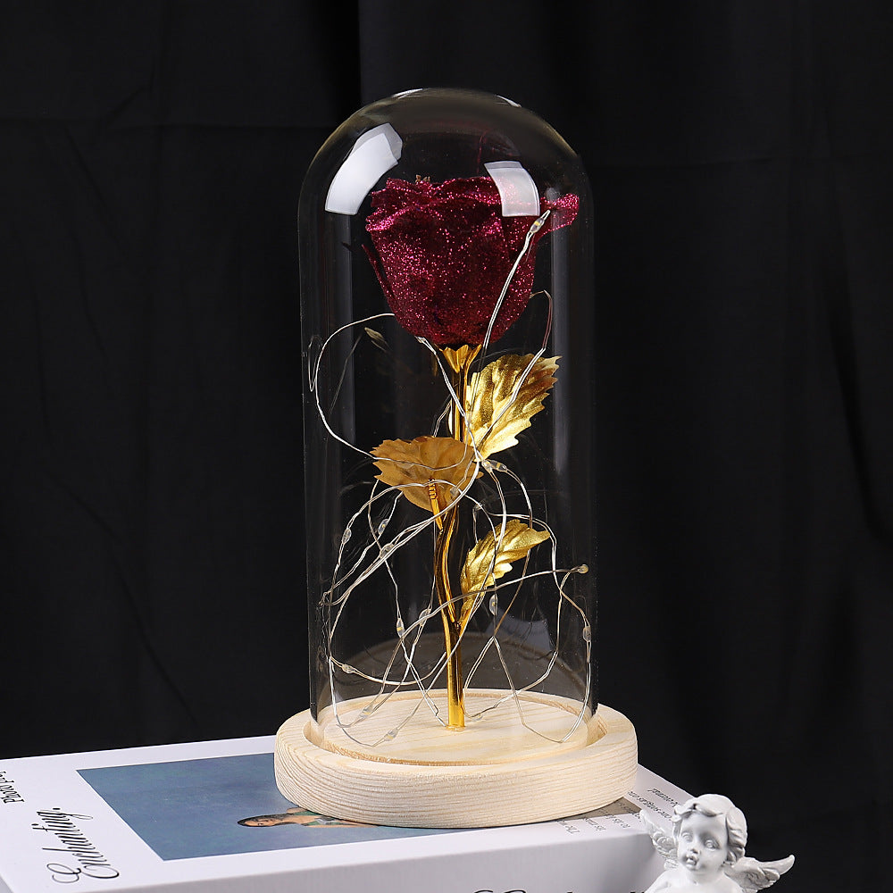 EternalRose Luxe | Glass Dome Rose | Led Rose | Romantic Gift | Red | Keepsake Gift -