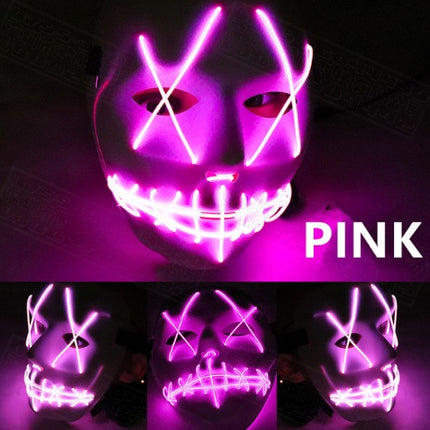 Halloween Led Glowing Full Face Mask