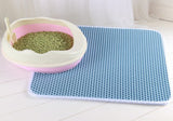 Honeycomb Cat Litter Mat | Waterproof Double-Layer Trap Pad | EVA Foam Urine-Proof Beehive Design | Easy-Clean Litter Catcher for Cats | S M L Sizes - Animals & Pet Supplies > Pet Supplies > Cat Supplies > Cat Litter > Cat Litter Box Mats
