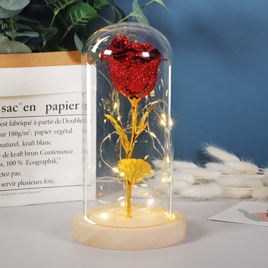 EternalRose Luxe | Glass Dome Rose | Led Rose | Romantic Gift | Red | Keepsake Gift -