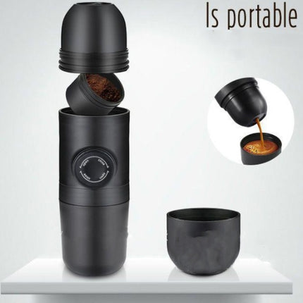 Condensed portable mini coffee machine