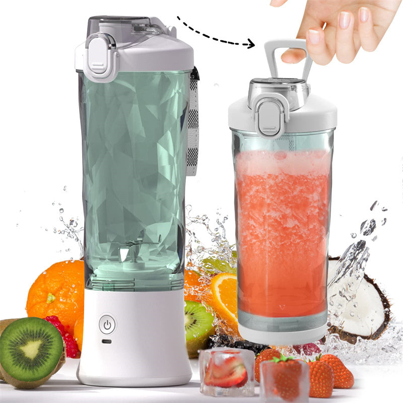 PulseBlend | Portable Blender | Six Blade 304 SS | Crushes Ice And Frozen Fruit For Smooth Shakes | On The Go -