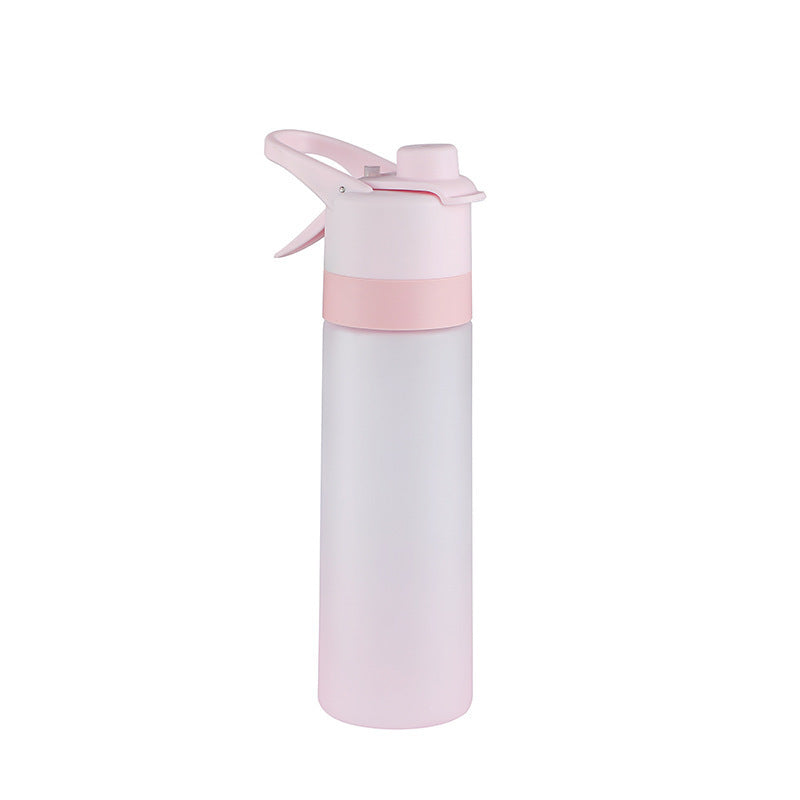 Large Capacity Spray Water Bottle | Leakproof Sports & Fitness Cup for Girls | Portable Travel Drinkware with Handle Strap | Wide-Mouth BPA-Free Plastic - Home & Garden > Kitchen & Dining > Food & Beverage Carriers > Water Bottles