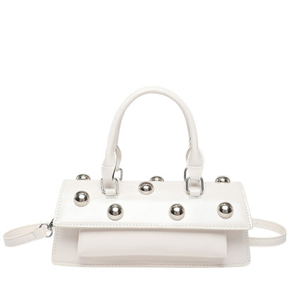 Fashion Rivet Handbag Women's Shoulder Messenger Tote Bag