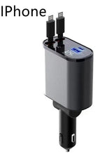 VoltPro | Car Charger | 100W USB C Fast Charge | Retractable Design Auto Storage | Ultra Fast In Car Charging -