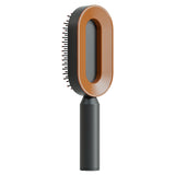 Self-Cleaning Hair Brush for Women | One-Click Cleaning Detangling Comb | 3D Air Cushion Scalp Massage Brush | Anti-Static, No-Pull Hairbrush | Pain-Free Detangling for All Hair Types | Optional Wall-Mounted Storage - Health & Beauty > Personal Care > Hair Care > Hair Styling Tools > Combs & Brushes > Paddle Hairbrushes